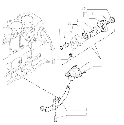 87802585 - Насос масл. ДВС Ford 675 TM/MXM, TC, CS, CX
